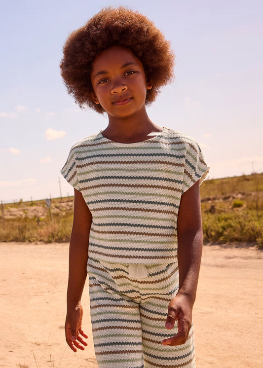 MAYORAL - BG - CROCHET LOOK TOP - BONE