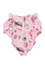 Pink Chicken - Pink Watercolor Shells Rachel Swimsuit