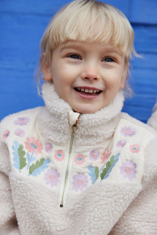 LOUISE MISHA - BG - COAT ROSETTA - CREAM