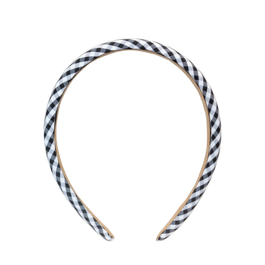 Emi Jay - ACC - Halo Headband - Navy Gingham