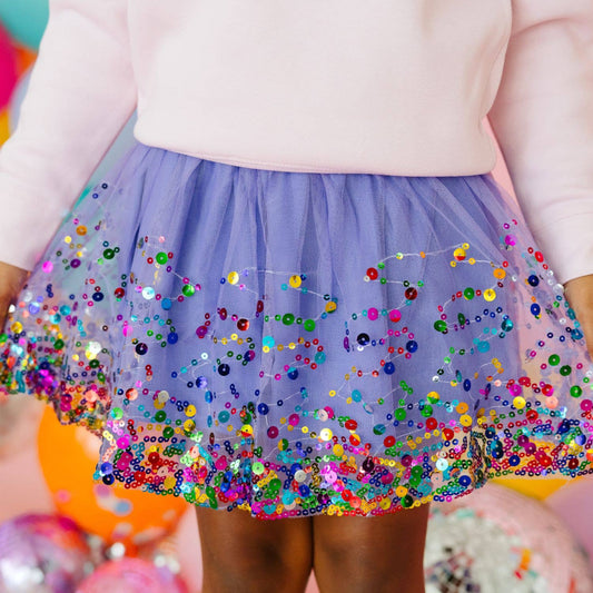 SWEET WINK - T&G - LAVENDER CONFETTI TUTU SKIRT