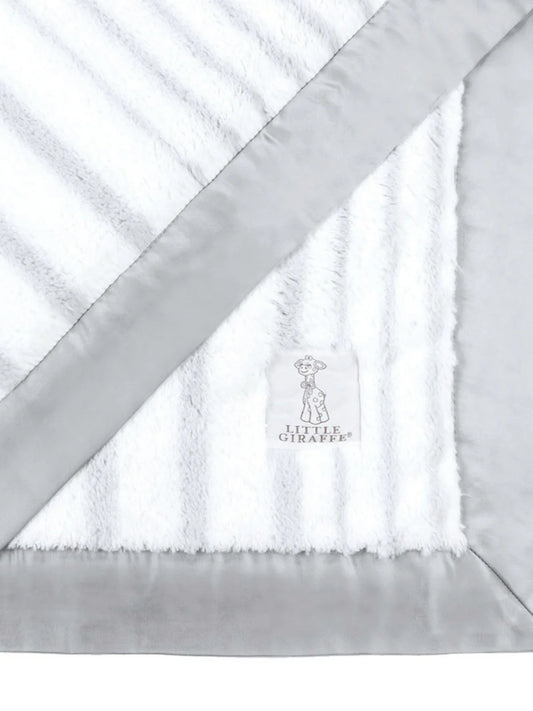 Little Giraffe - Luxe Strand Blanket Silver