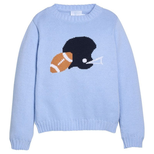 LITTLE ENGLISH - TB - FOOTBALL HELMET INTARSIA SWEATER