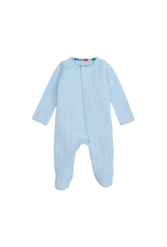 MAGNETIC ME - BBY - LOVE LINES POINTELLE FOOTIE - BABY BLUE