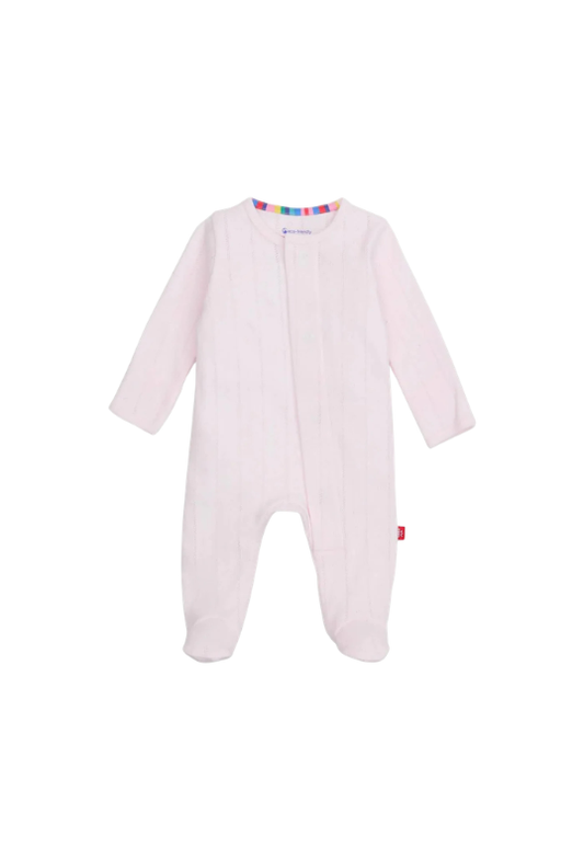 MAGNETIC ME - BBY - LOVE LINES POINTELLE FOOTIE - PINK