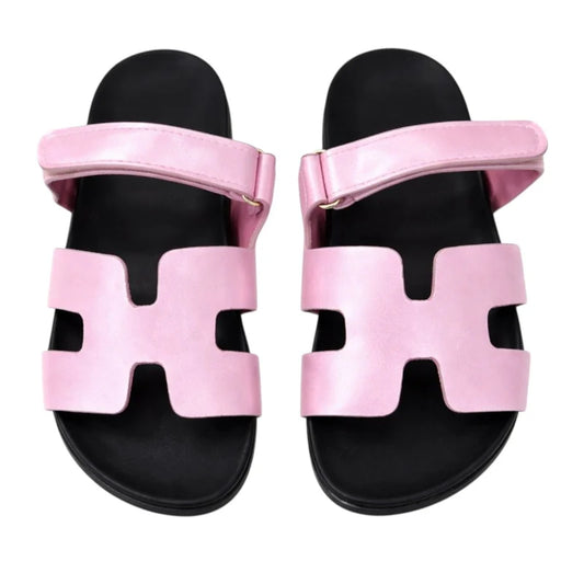 MINI DREAMERS - SHOES - MIAMI METALLIC SANDALS - PINK