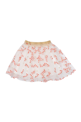 Petite Hailey - Red Candy Cane Skirt