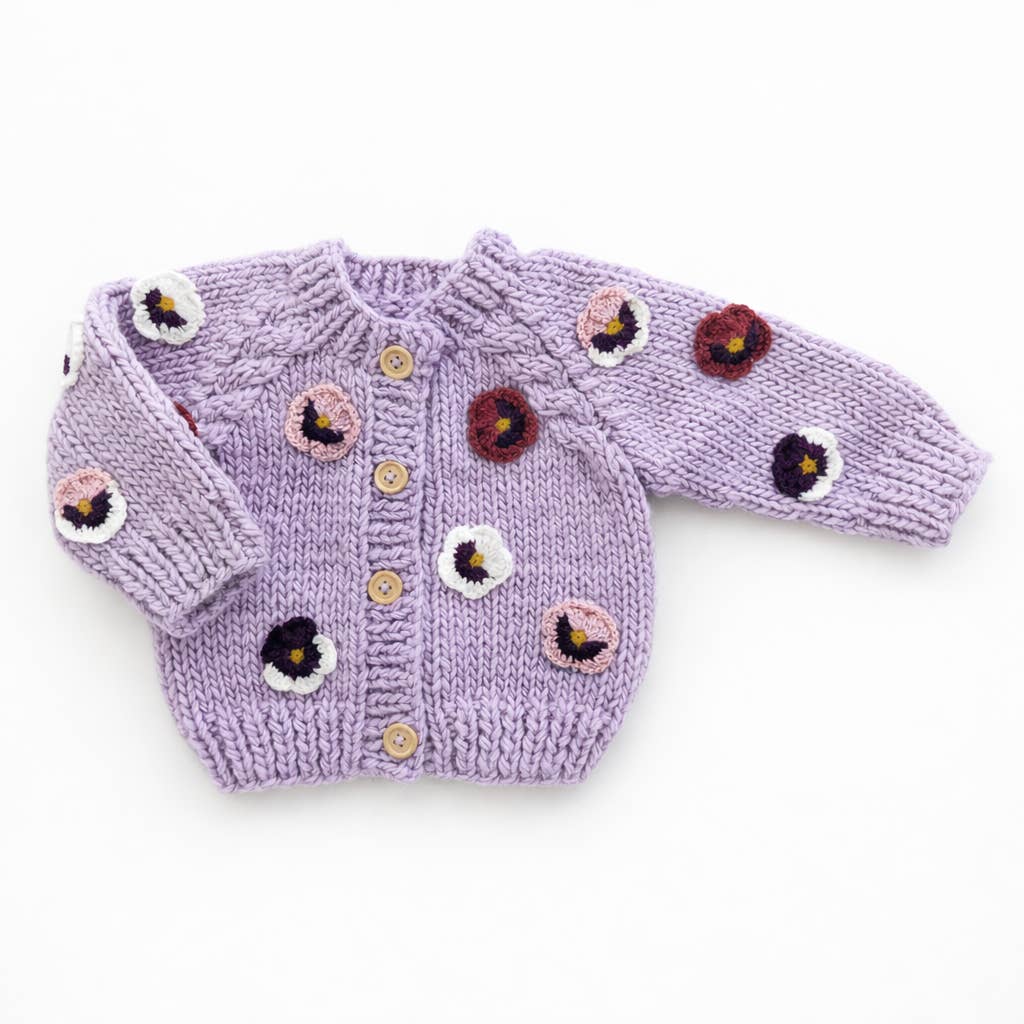 HUGGALUGS - BBY - CARDIGAN - PANSY LILAC
