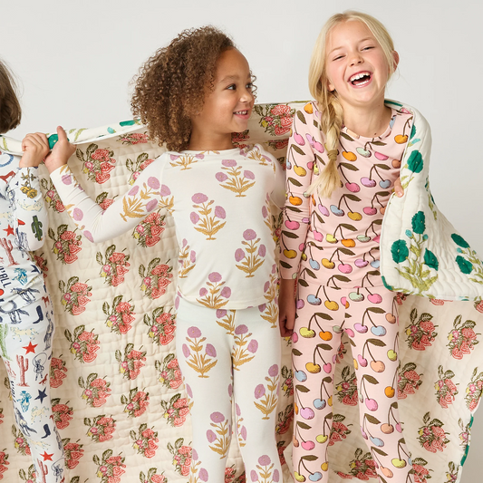 PINK CHIICKEN - BG - BAMBOO PJ SET - CLOUD PINK CHERRY
