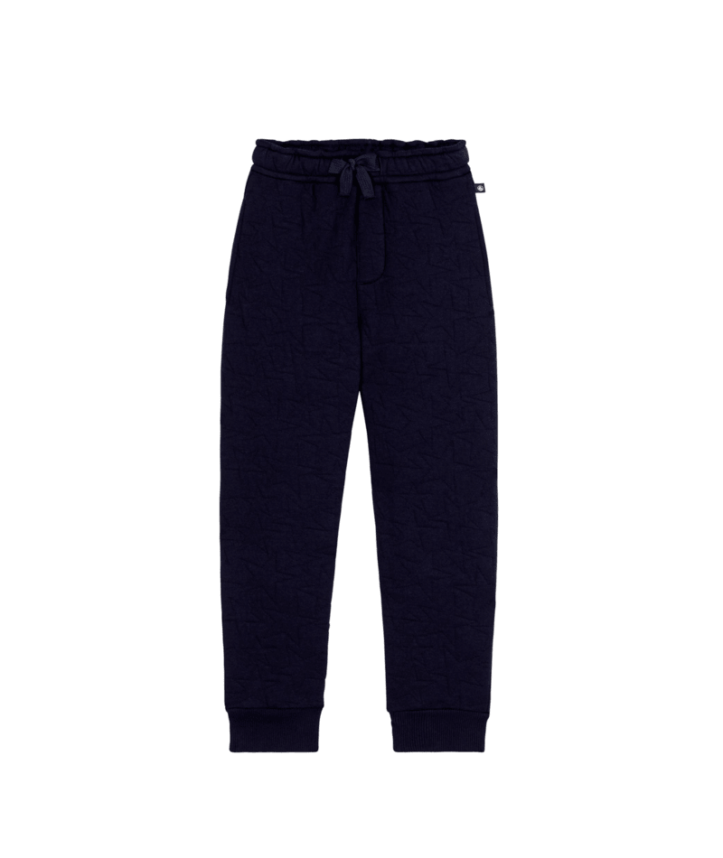 PETIT BATEAU - TB - BOY QUILTED PANTS - NAVY