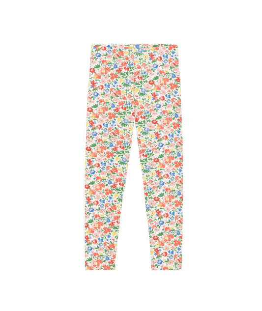 PETIT BATEAU - TG - GIRL FLORAL LEGGINGS - MULTI