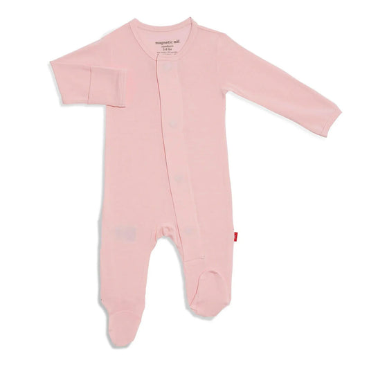 MAGNETIC ME - BBY - MODAL FOOTIE - PINK DOGWOOD
