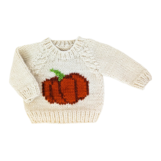 Huggalugs - TB - Pumpkin Crew Neck Sweater - Beige