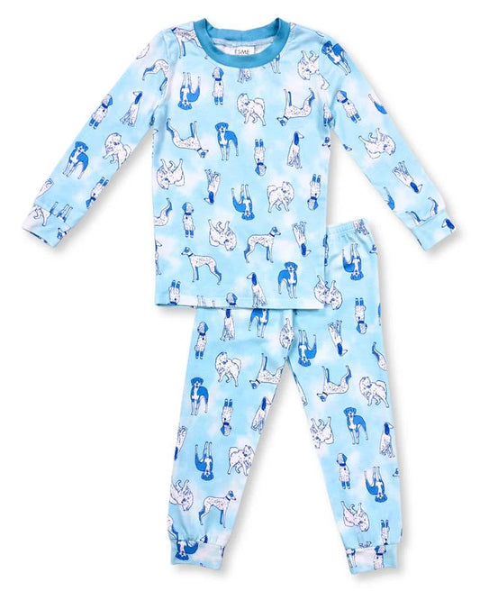 ESME - TB - BOYS LONG SLEEVE SET - PAW CLUB