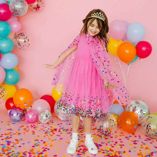 SWEET WINK - T&G - RASPBERRY CONFETTI CAPE