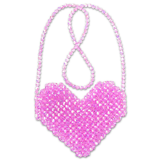 ISCREAM - ACC - SHIMMERING BEADED HEART CROSSBODY BAG