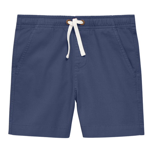 PRIMARY - BB - STRETCH CHINO DRAWSTRING SHORT - SUNWASHED NAVY
