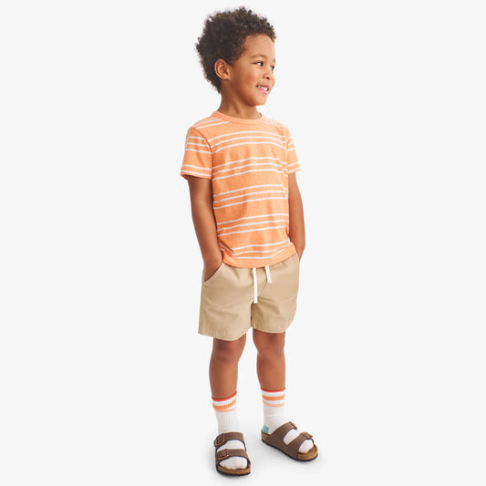 PRIMARY - BB - STRETCH CHINO DRAWSTRING SHORT - LIGHT KHAKI