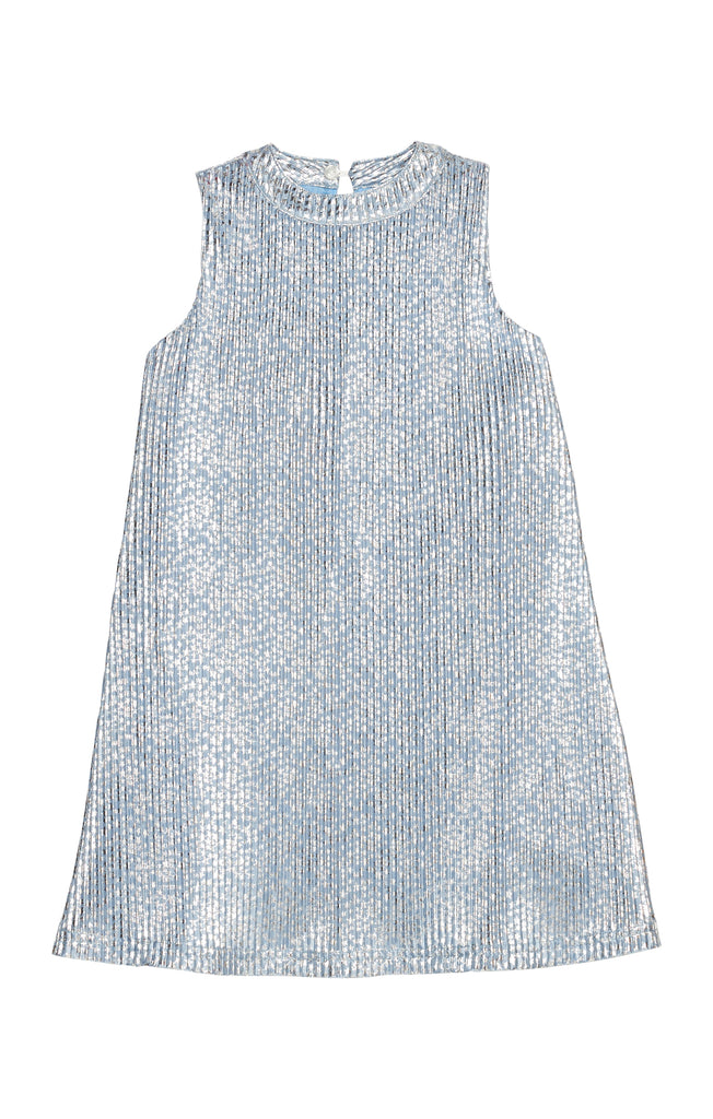 Swing Dress - Blue Crinkle Stars