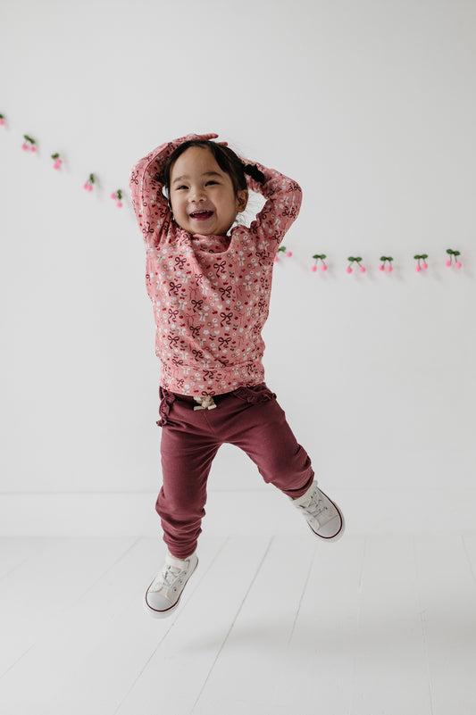 BABYSPROUTS - BBY - GIRL'S JOGGERS - ROSE BROWN