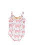 Pink Chicken - Claire Swimsuit - Poodle Party (2-6X)