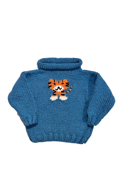Tiger Motif Sweater