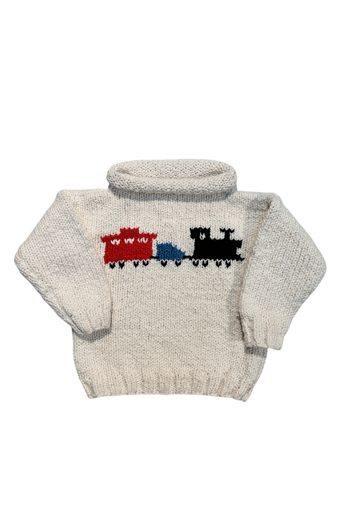Train Motif Sweater
