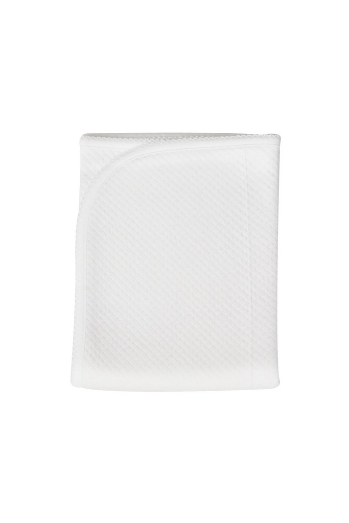 White Milano Blanket With White Trim