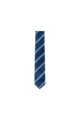 Riviera Stripe Blue Tie