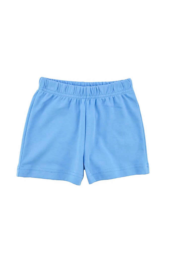 Blue Knit Pull On Shorts