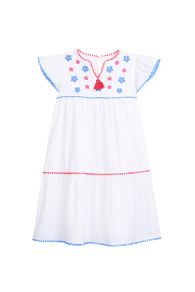 Embroidered Positano Dress (7-16)