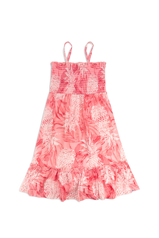 Madison Dress - Coral Pineapples (7-16)