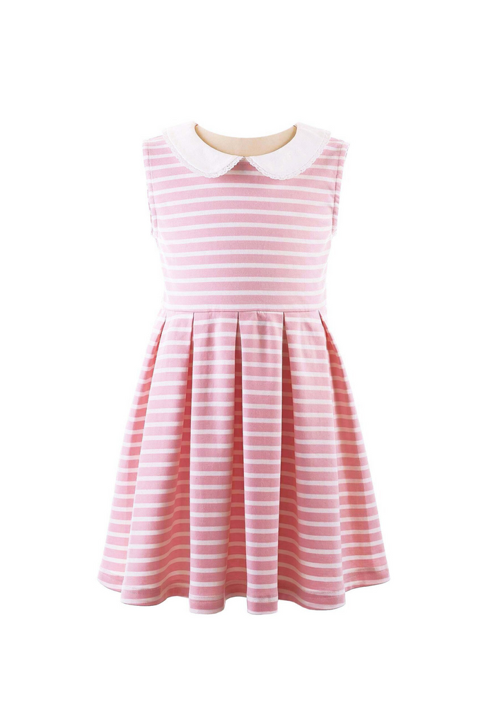 Pink Breton Stripe Dress
