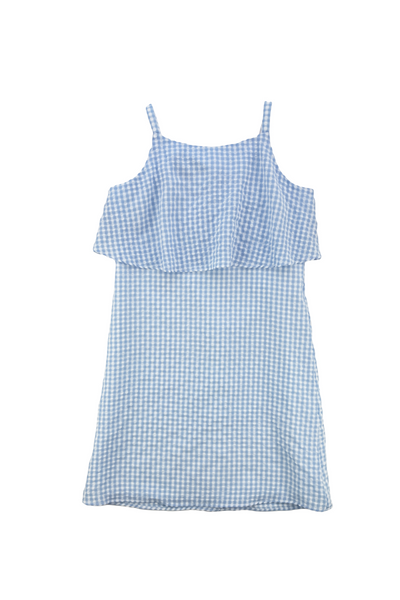 Gingham Dress with Overlay (7-16)