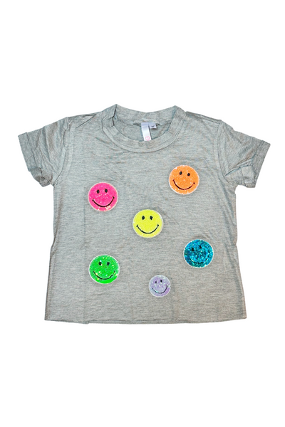 Smiley Face Patches Tee (2-6x)