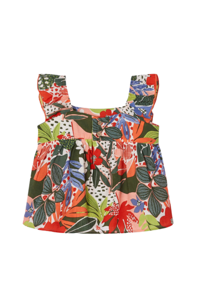 Multi Floral Sleeveless Top (7-16)