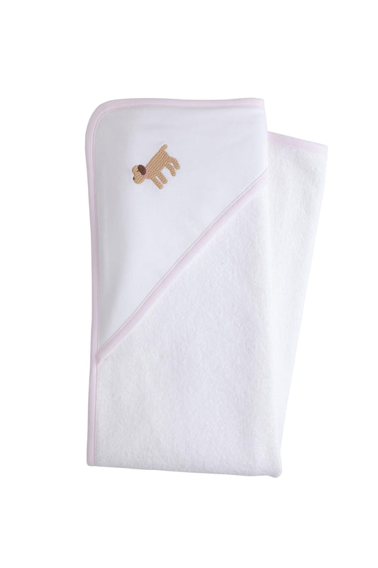 Little English - Hooded Lab Towel - Pink
