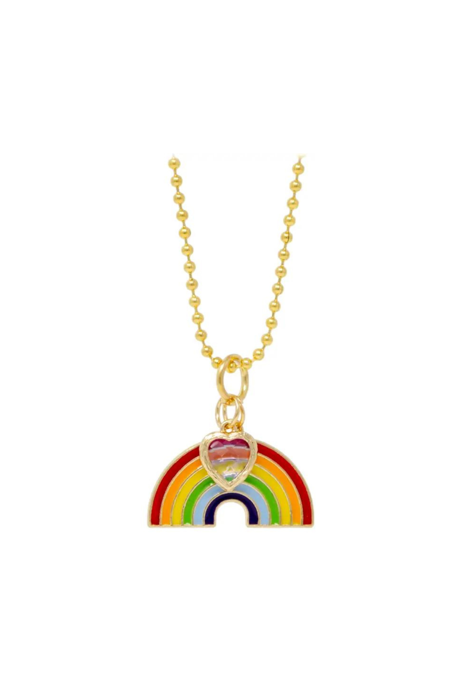 RAINBOW NECKLACE from Foreveronline | Rainbow necklace, Rainbow jewelry,  Gifts for girls