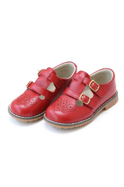 Double Buckle Mary Jane - Red