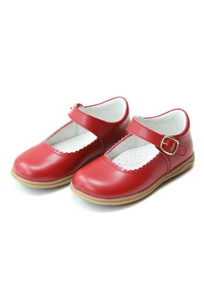 Chloe Scallop Mary Jane - Red