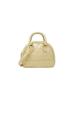 Mini Quilted Gold Handbag