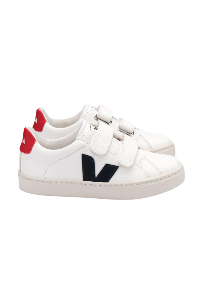 Veja - White Shoe W/ Black "V"