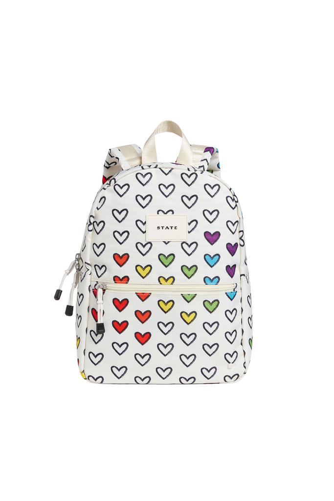 Kane Kids Mini Backpack - Rainbow Hearts
