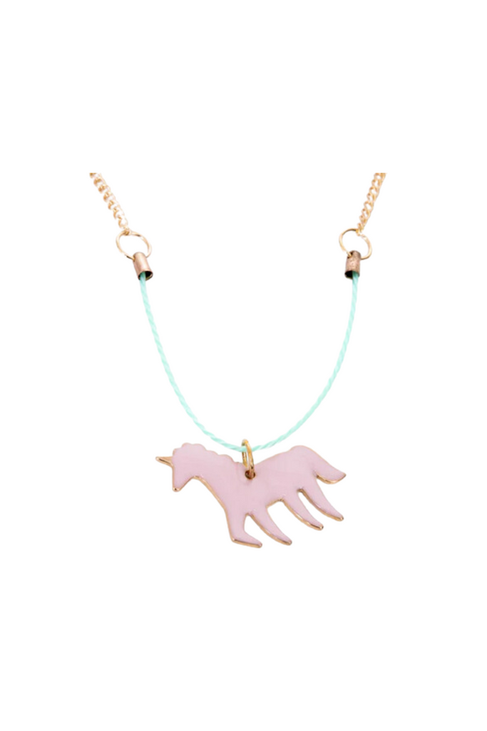 Unicorn Enamel Necklace