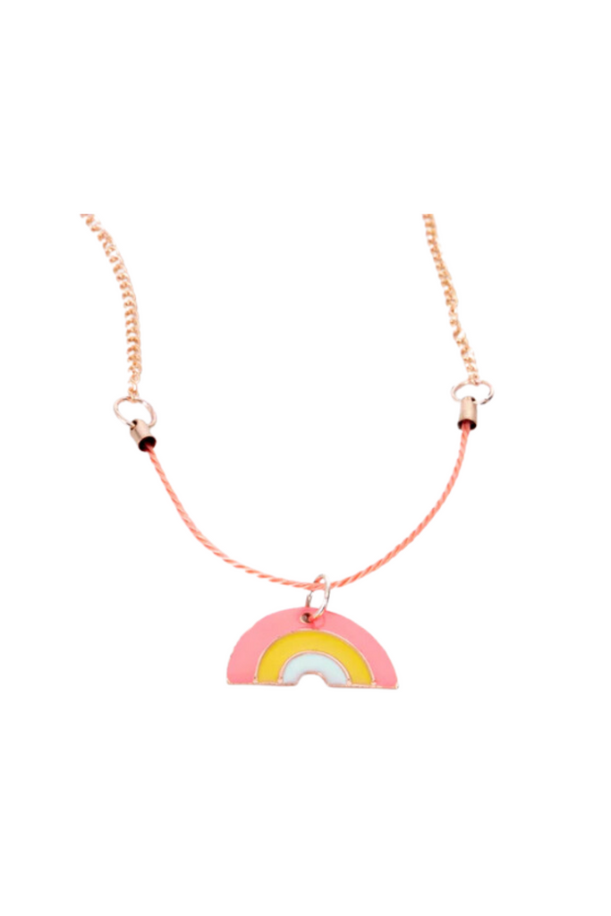 Rainbow Enamel Necklace